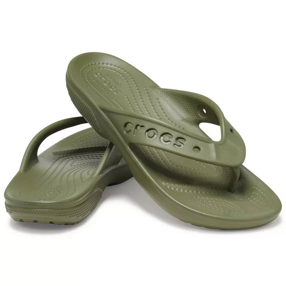 NWT Crocs Men/Womens Baya II Flip Flop Sandals M5 W7 Green Unisex 208192-309 5 7